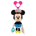 Disney Baby Minnie Mouse On The Go Activity Toy with Teething Rings Crinkle Sounds Mirror and Rattle for Babies and Infants