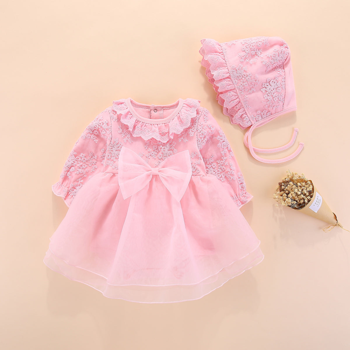 Princess Dress for One-Year-Old Baby Girl (Autumn Outfit)