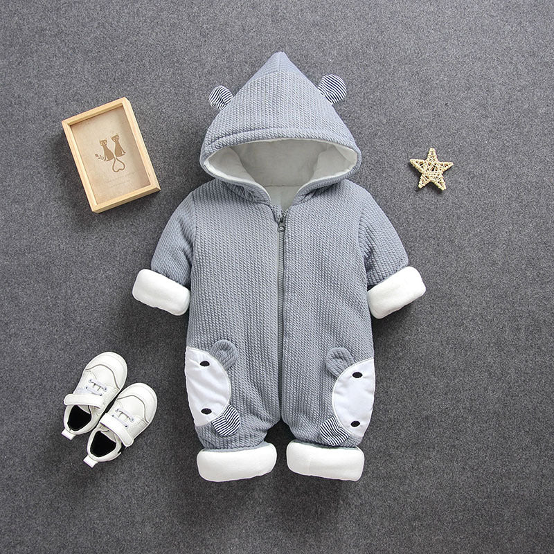 Baby Winter Romper Thick Cotton Outfit for Newborns