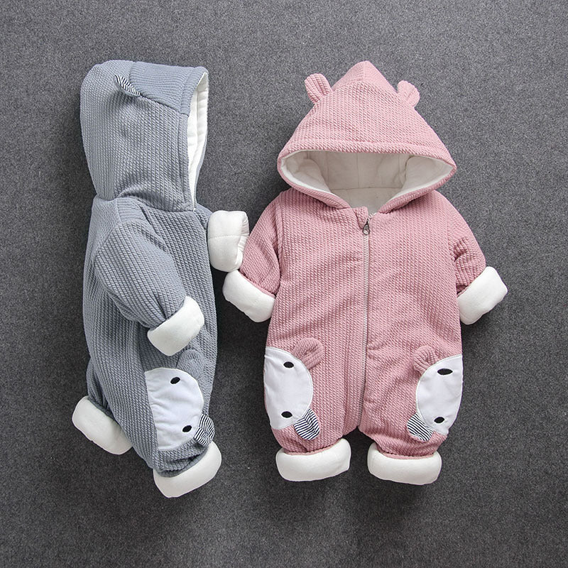 Baby Winter Romper Thick Cotton Outfit for Newborns