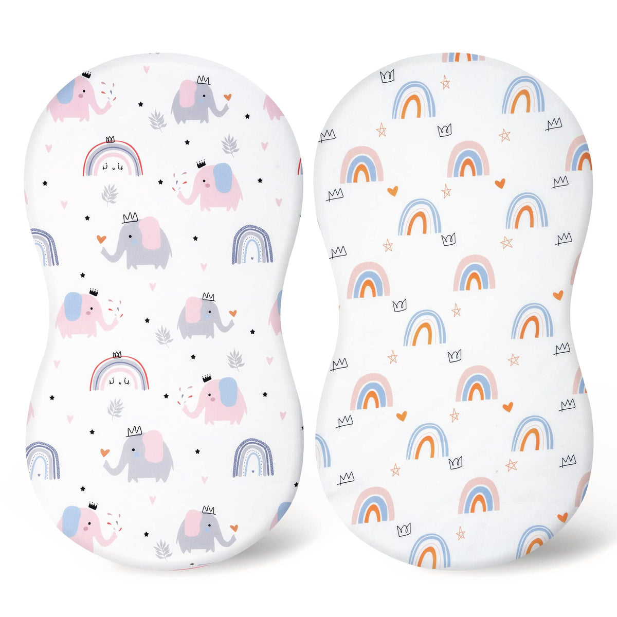 Elastic Printed Fitted Sheet for Baby Cradle & Changing Table