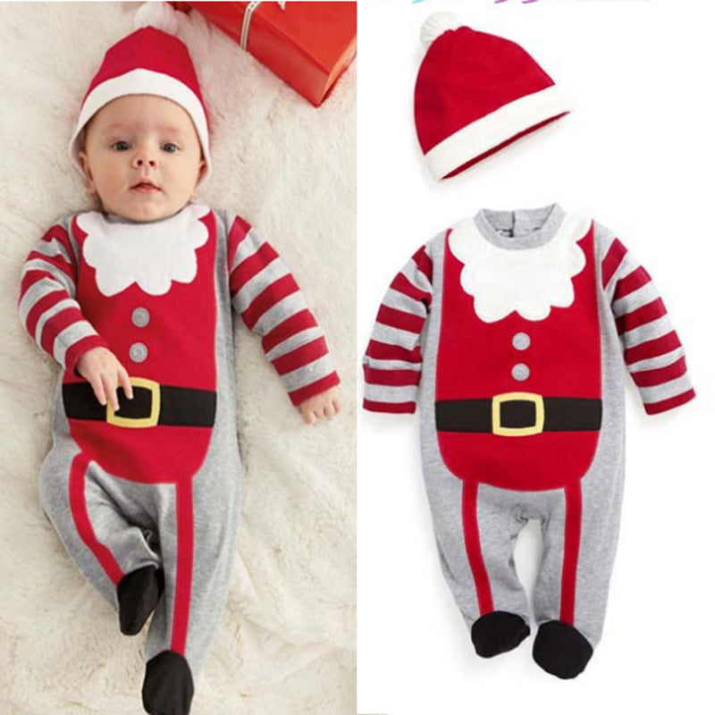 Christmas Santa Outfit for Baby with Long Sleeves