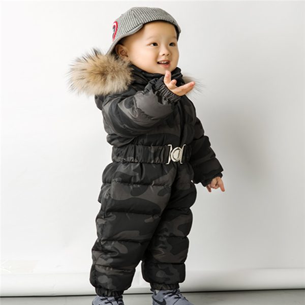 Baby Snowsuit Romper - One-Piece Down Outfit