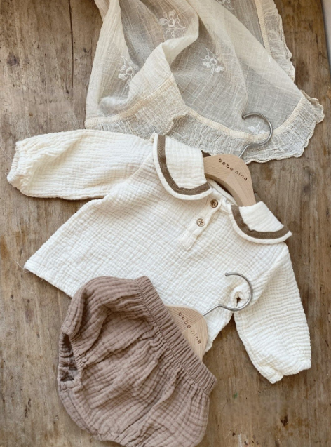 Patrick Set: Korean Style Baby Polo Shirt & Pants (One Set)