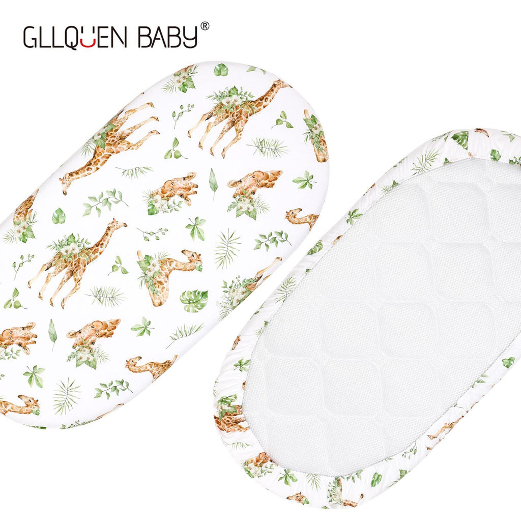 Elastic Printed Fitted Sheet for Baby Cradle & Changing Table
