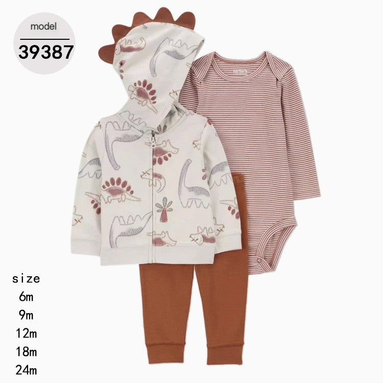 Spring Autumn Baby Outfit Set with Hoodie and Pants