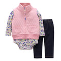 Newborn Baby Autumn Winter Vest Outfit Set T0006