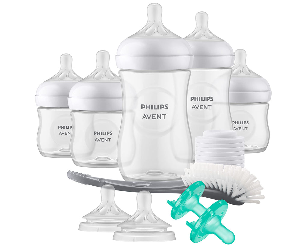 Philips AVENT Natural Baby Bottle with Natural Response Nipple Newborn Baby Gift Set SCD838/02