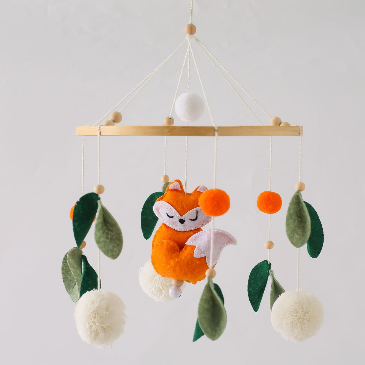 Nordic Felt Animal Mobile for Baby Crib and Stroller