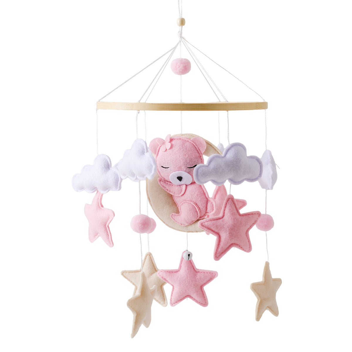 Nordic Felt Animal Mobile for Baby Crib and Stroller
