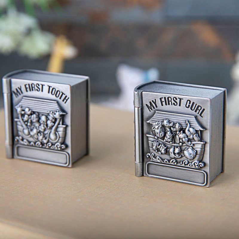 Metal Creative Baby Hair and Tooth Collection Box