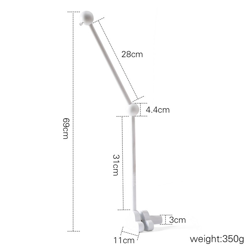 "Minimalist Baby Crib Mobile with Wooden Stand Accessories"