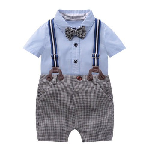 2020 Spring Baby Gentleman Outfit with Romper & Pants