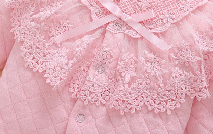 Baby Girls' Cotton Three-Piece Outfit for Fall/Winter