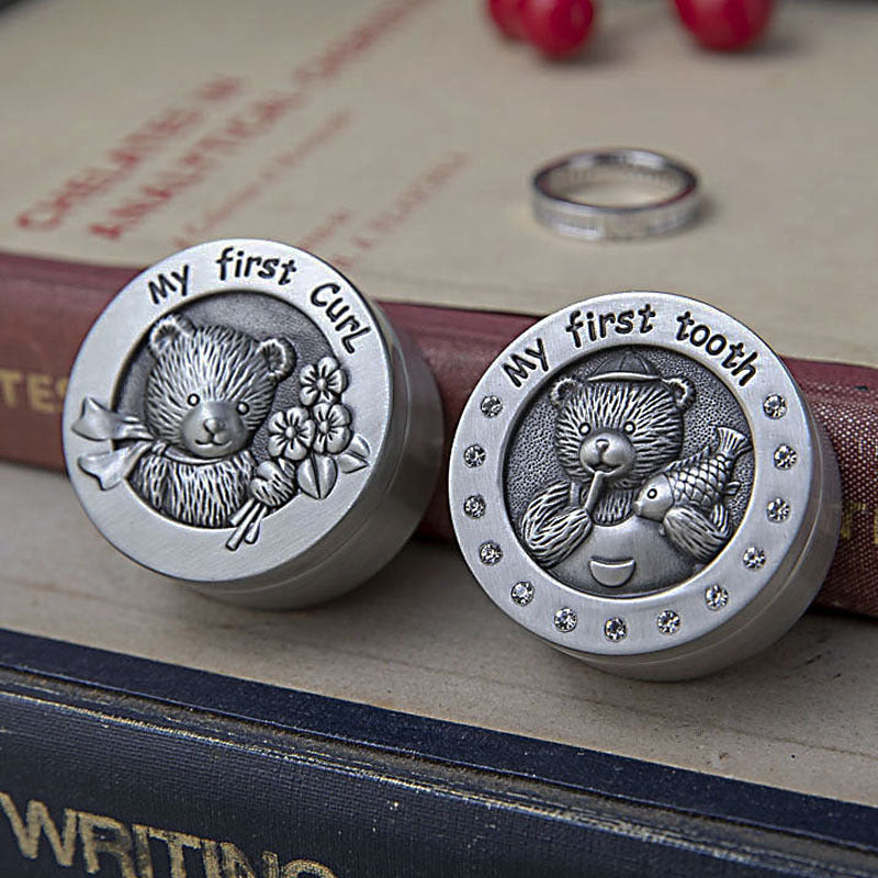 Creative European-style Baby Tooth and Hair Keepsake Box