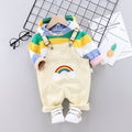 Spring Korean Style Striped Baby Tracksuit Set