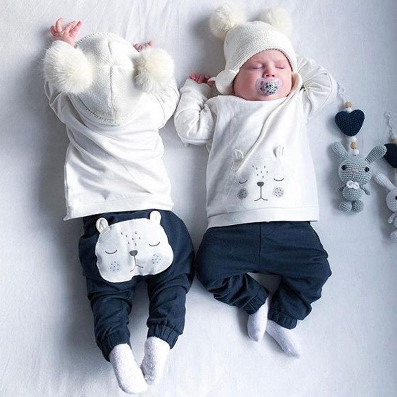 Cotton Baby Boys and Girls Clothing Set (2 Pieces)