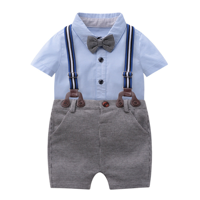 2020 Spring Baby Gentleman Outfit with Romper & Pants