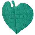 Kids Baby Crawling Mat - Green/Grey Leaves Design