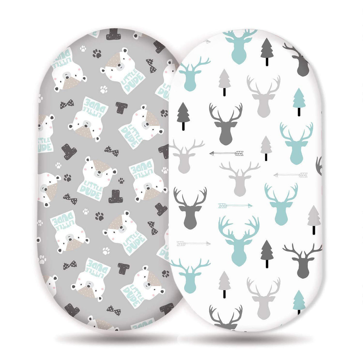 Elastic Printed Fitted Sheet for Baby Cradle & Changing Table