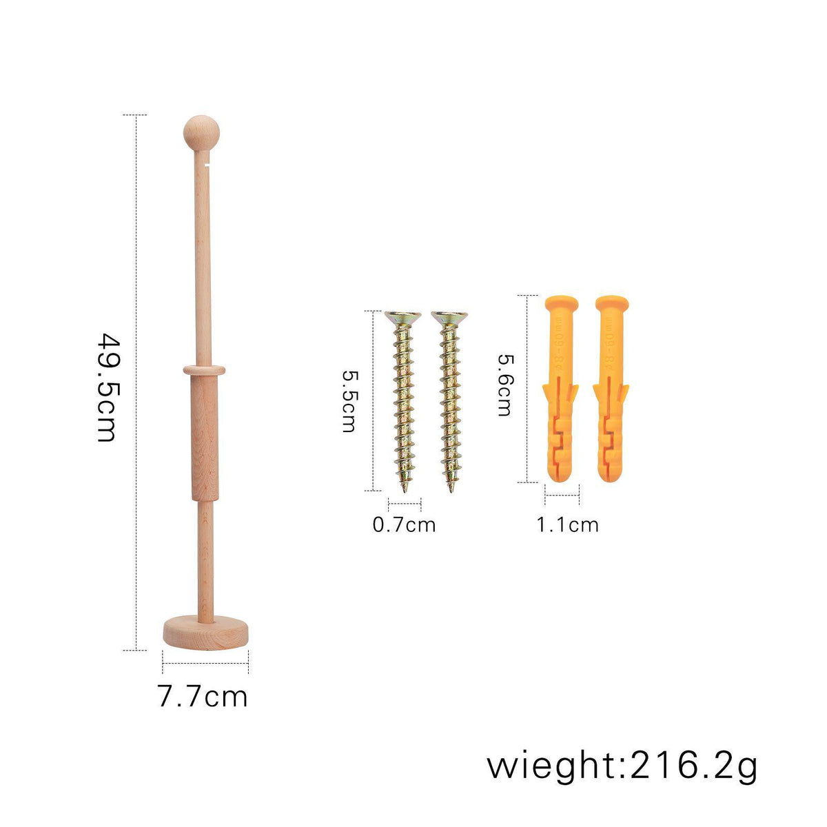 "Minimalist Baby Crib Mobile with Wooden Stand Accessories"