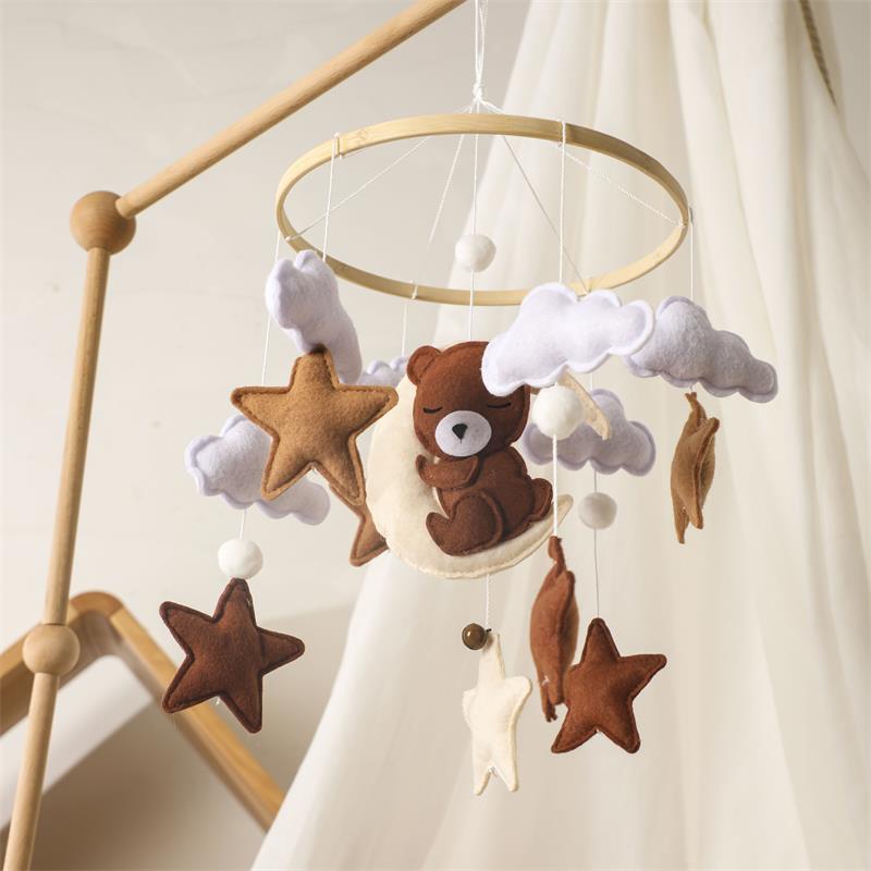 Nordic Felt Animal Mobile for Baby Crib and Stroller