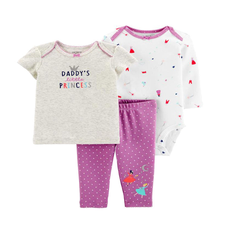 Spring Autumn Baby Clothing Set - 3 Pieces for Infants