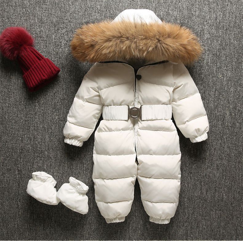 Baby Snowsuit Romper - One-Piece Down Outfit