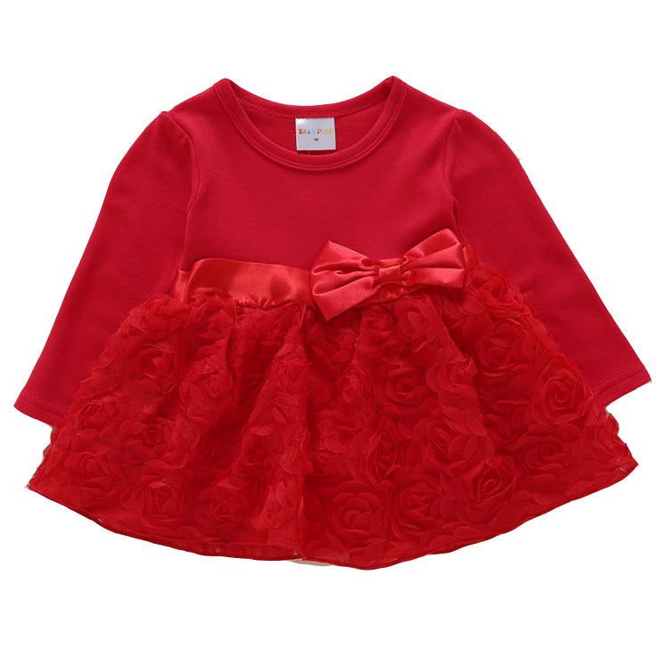 Baby Long Sleeve Dress for Girls - Princess Birthday Outfit