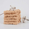 Baby Muslin Washcloths 100% Natural Unbleached Cotton Extra Soft Baby Wipes Burp Cloths Small Face Towels Spit Up Rags for Newborns Infants Sensitive Skin Shower Gift Set 12x12 inches 5 Pcs