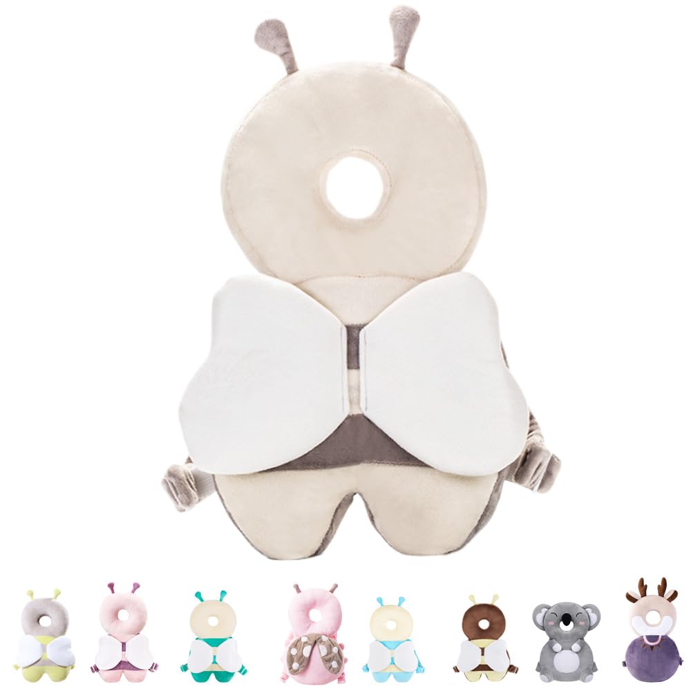 Raelitego Baby Head Protector Backpack for Falling Crawling and Walking Toddler Essentials Infant Toys Helmets Baby Lover Gifts for 0.5-3 Years 6-12 Months