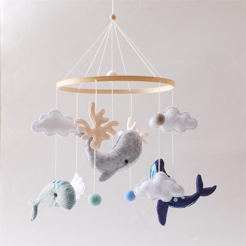 Nordic Felt Animal Mobile for Baby Crib and Stroller