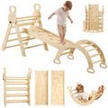 LVHERO 7 in 1 Pikler Triangle Set Foldable Toddler Baby Climbing Toys Wooden Montessori Climbing Set Baby Climber Indoor Playground Jungle Gym for Toddlers Montessori Toys