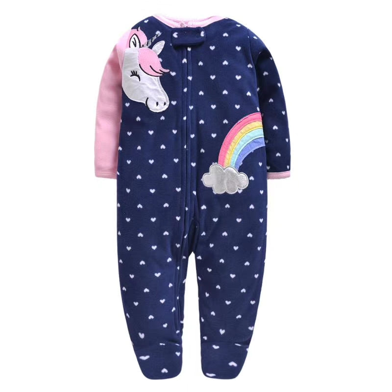 Fleece Newborn Bodysuit and Romper Outfit