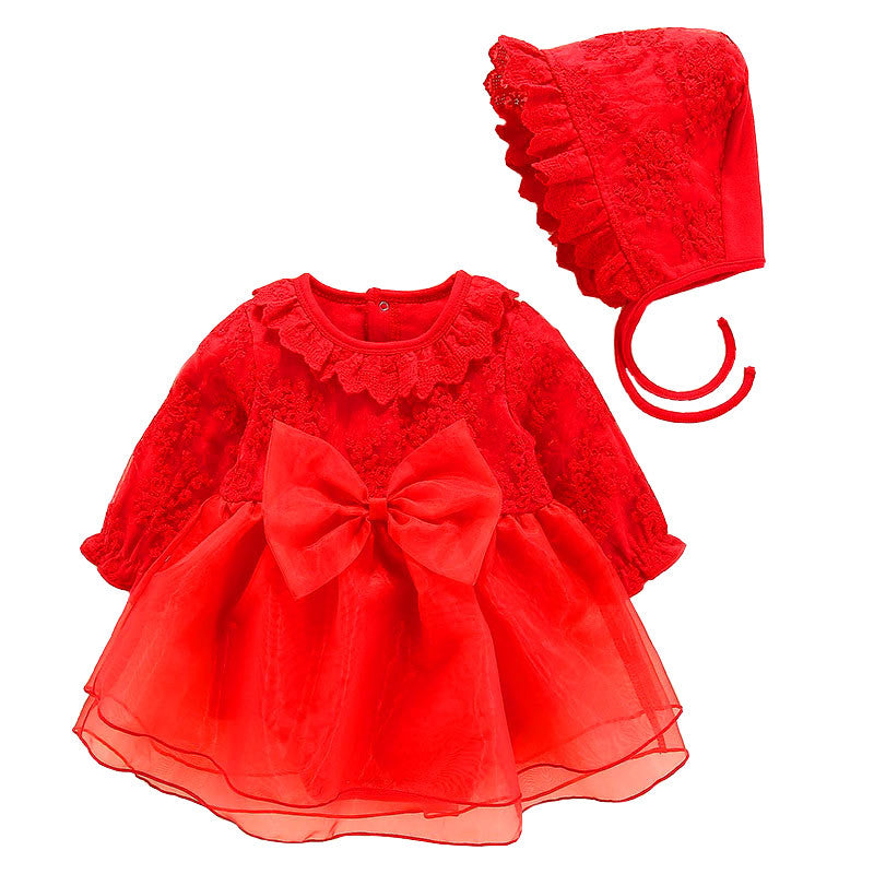 Princess Dress for One-Year-Old Baby Girl (Autumn Outfit)