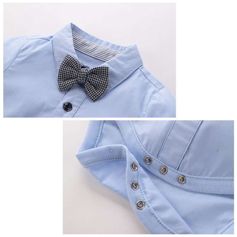 2020 Spring Baby Gentleman Outfit with Romper & Pants