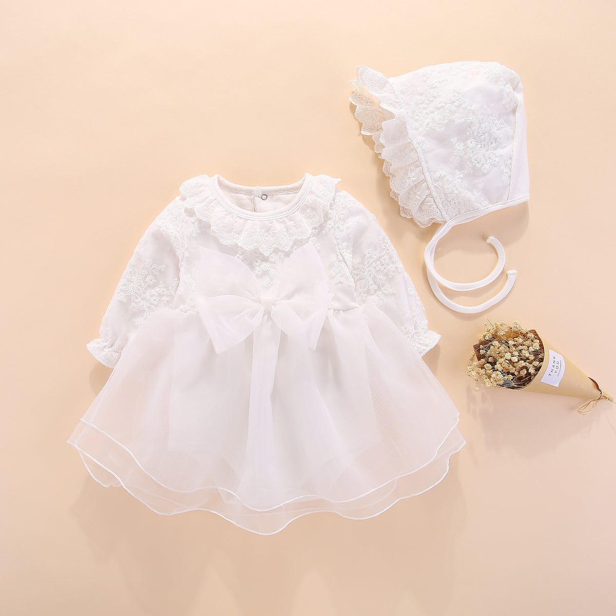 Princess Dress for One-Year-Old Baby Girl (Autumn Outfit)