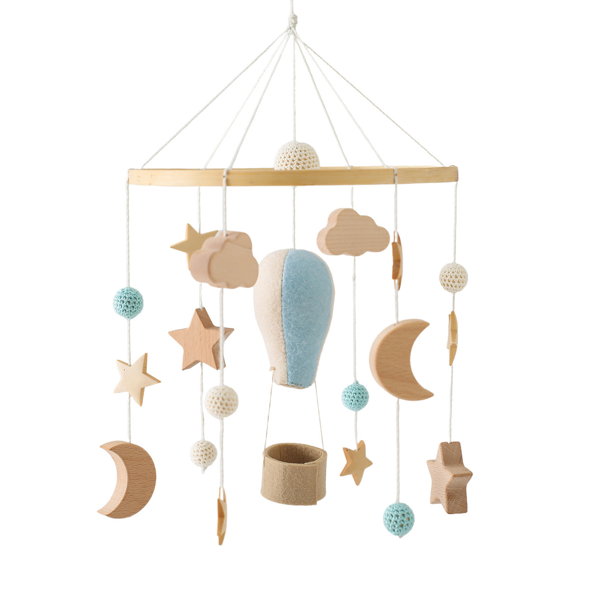 Nordic Felt Animal Mobile for Baby Crib and Stroller