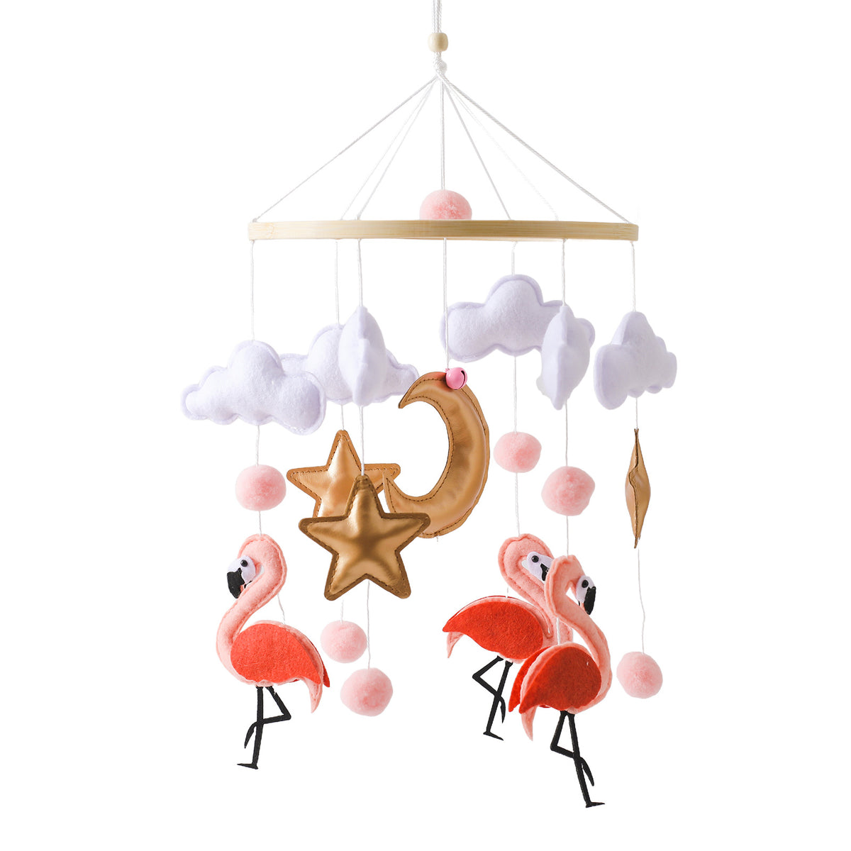 Nordic Felt Animal Mobile for Baby Crib and Stroller