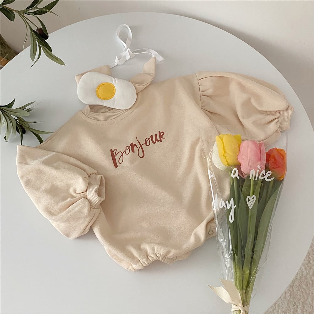 Cute Baby Poached Egg One-Piece Outfit