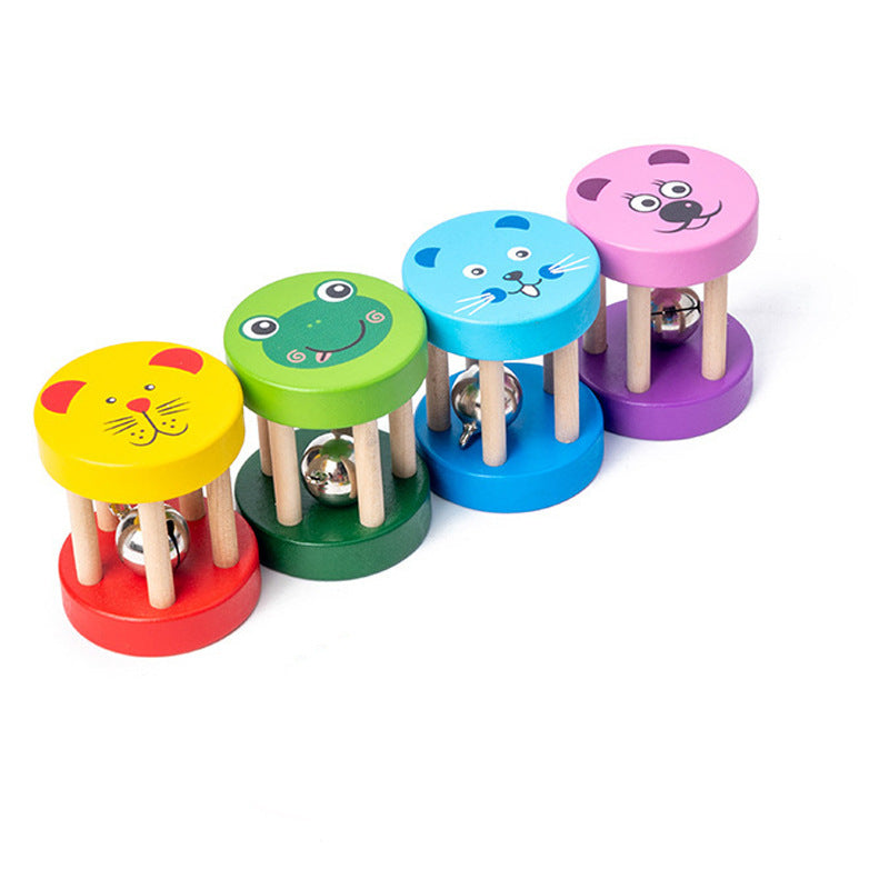 Wooden Montessori Baby Rattles for Sensory Play