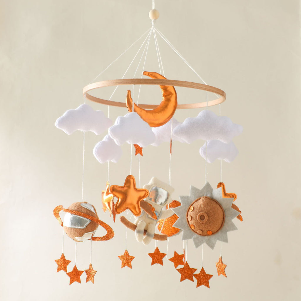 Nordic Felt Animal Mobile for Baby Crib and Stroller