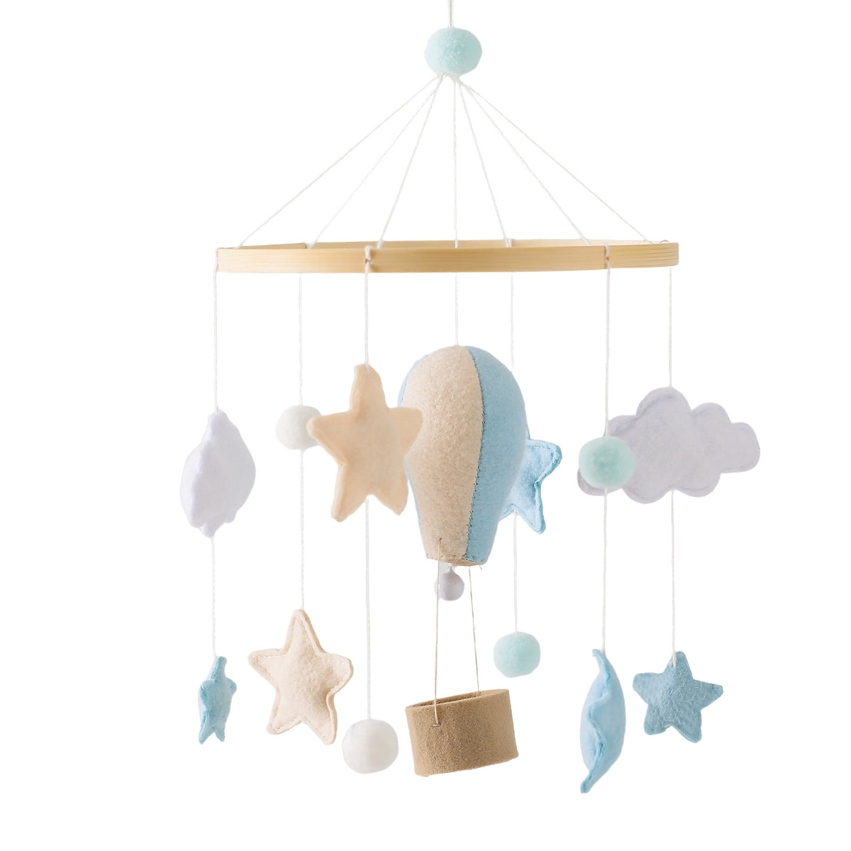 Nordic Felt Animal Mobile for Baby Crib and Stroller