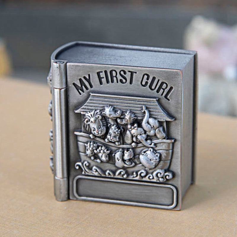 Metal Creative Baby Hair and Tooth Collection Box