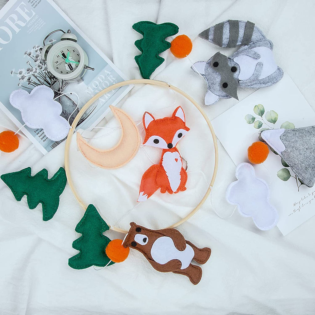 Creative Felt Forest Animal Crib Mobile for Infants