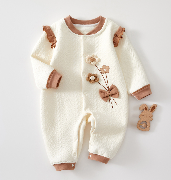 Girl's Cozy Newborn Jumpsuit