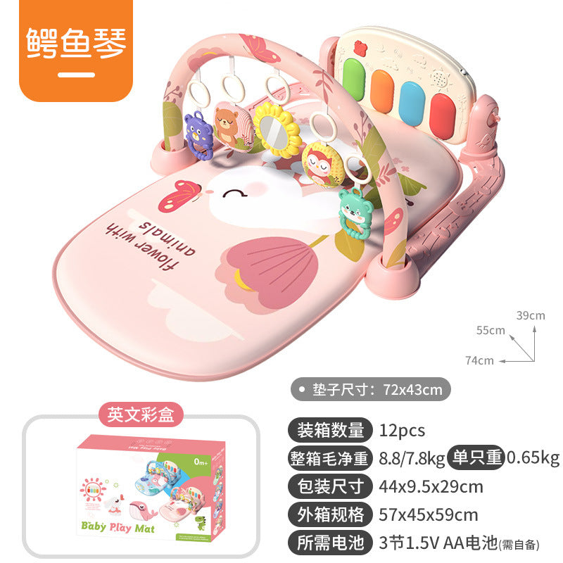 Musical Baby Gym Play Mat Piano Toy for Newborns