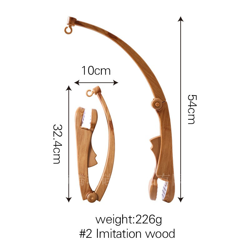 "Minimalist Baby Crib Mobile with Wooden Stand Accessories"