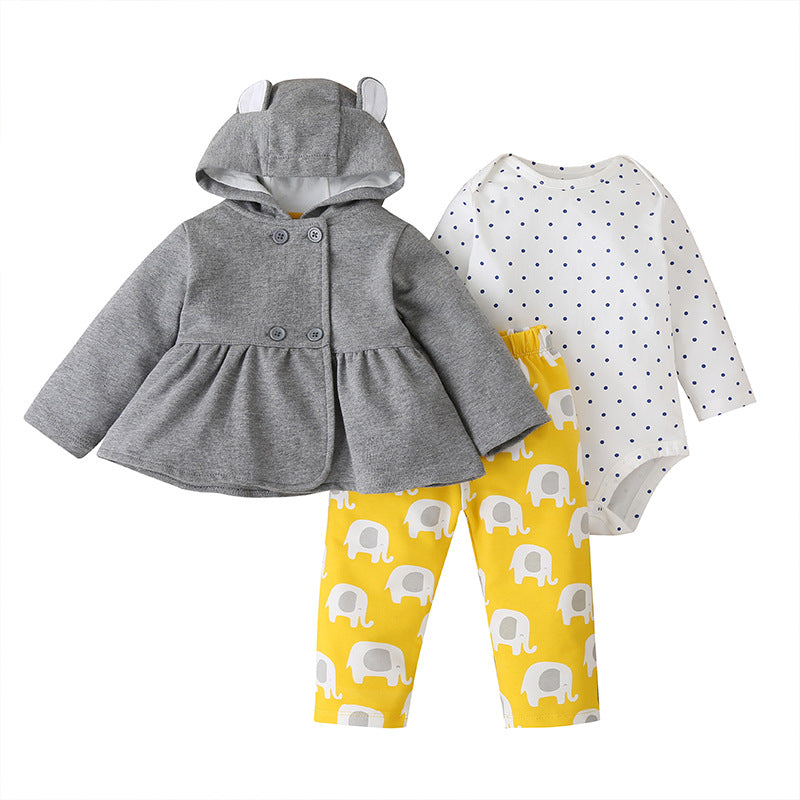 2020 Autumn New Baby Kids Outfit Set with Hoodie