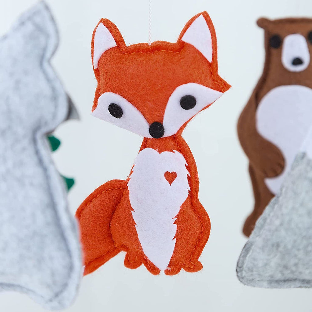 Creative Felt Forest Animal Crib Mobile for Infants